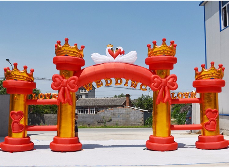 唐山红色婚庆气模拱门